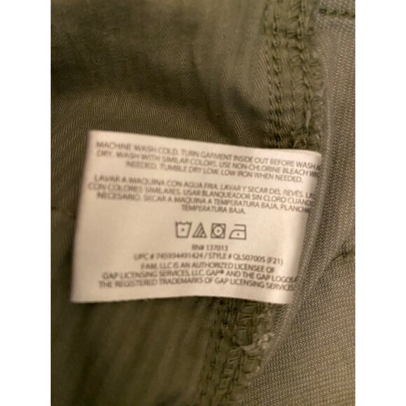 GAP 3.5"‎ Corduroy Shorts Women 14 Moss Soft Stretch Casual Outdoor Raw Edge Hem - Picture 11 of 12